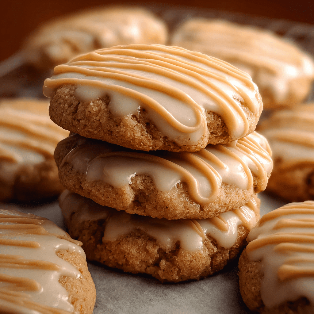 Soft Maple Cookies with Brown Butter Icing