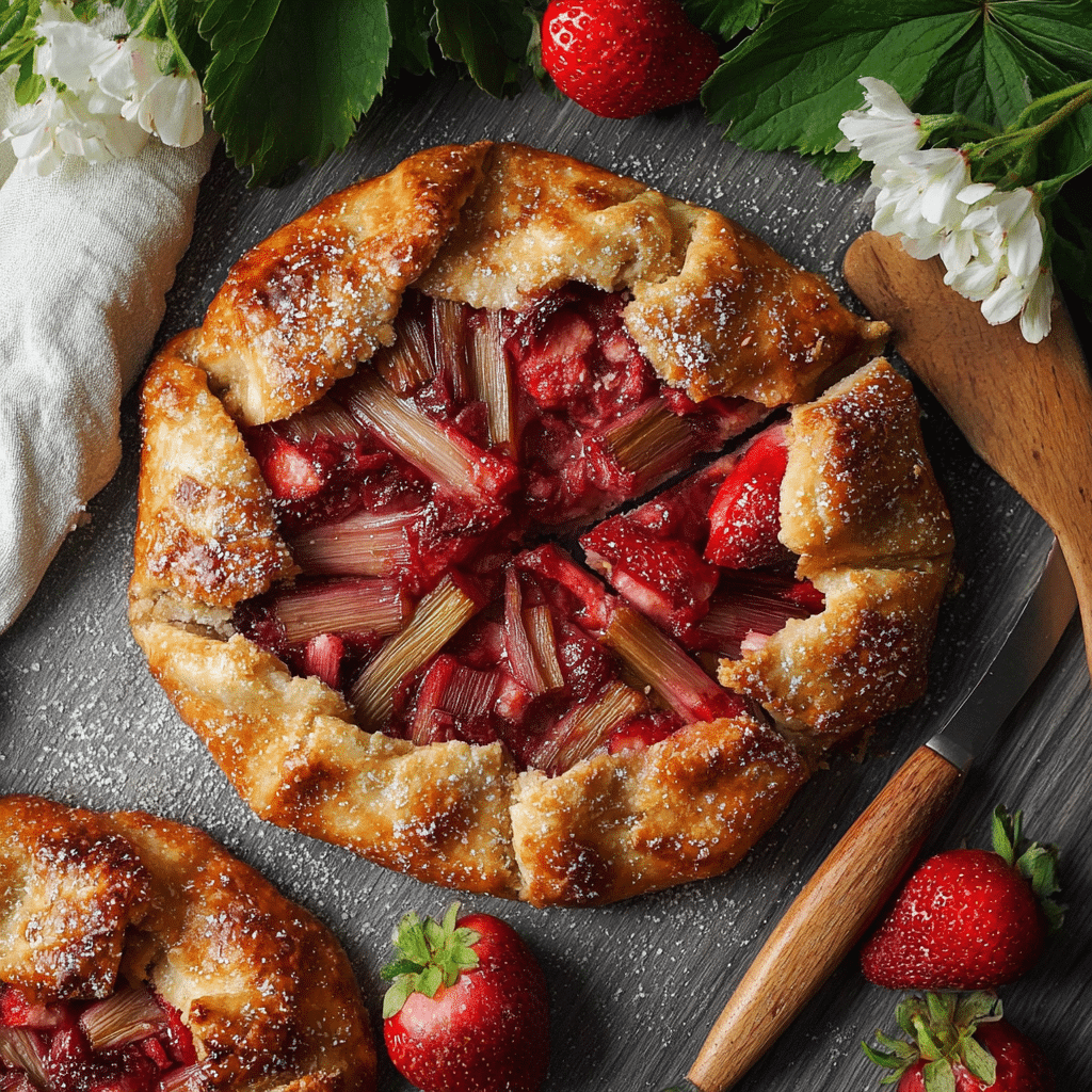 Strawberry Rhubarb Galettes