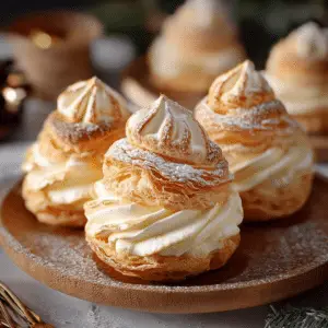Eggnog Cream Puffs – Festive Holiday Dessert