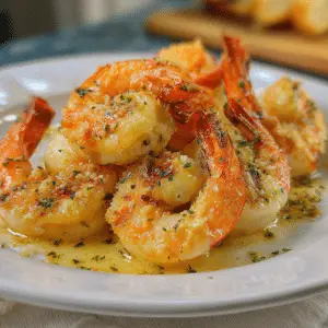 Garlic Parmesan Baked Shrimp
