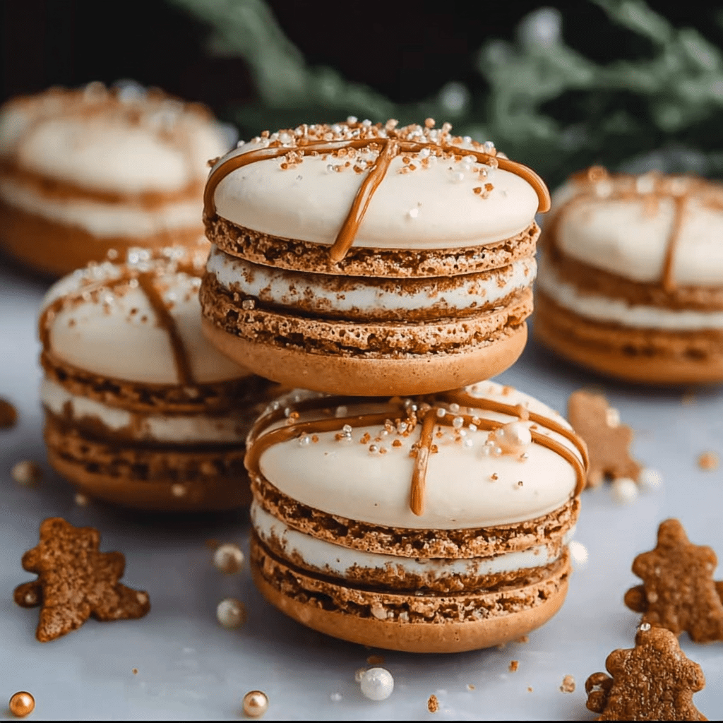 Gingerbread Macarons
