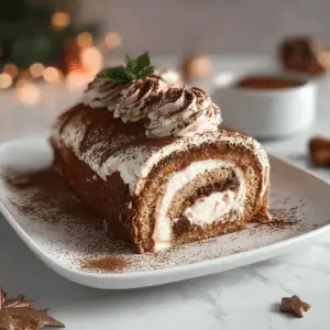 Gourmet Tiramisu Yule Log Cake